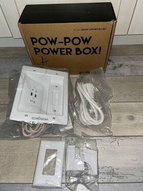 Egav-cmiwp2 Echogear 793795534507 Pow-pow Power Box In-wall Tv Kit New