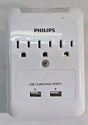 S9p332niw0 Echogear Outlet Extender Multiplug With 3 Ac Outlets And 2 Usb Ports Great Cond