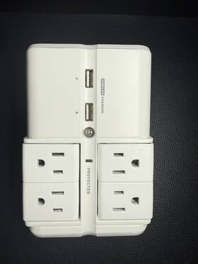 S9p4330320 Echogear Wall Surge Protector 6 Outlet 2 Usb Plug In Power Strip