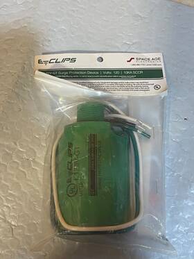 E120v-gt Eclips 849137001869 E-clips Surge Protection Device 120 Volts 10ka Sccr Space Age S3