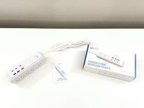 Jjdh-165 Eho Power Strip Expander Surge Protector 10 Outlets 3 Usb-c Usb-a 6 Ft
