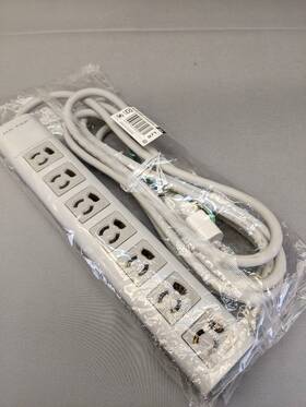 T-wrm3610lg Elecom T-wrm3610lg/rs Magnet Type Thunder And Dust Resistant Power Strip With Twist Lock 7 Outlet
