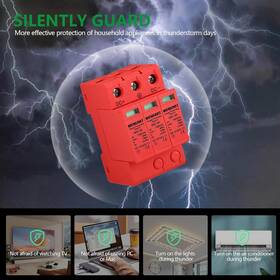 Dc1000v Electric Co. Ltd 445026843881 Surge Protective Arrester Device 3pole 30 60ka 36mm Din Rail Mount Lo