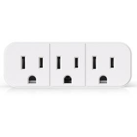 5504-wh Elegrp Triple Outlet Extender 3-prong Grounded Wall Tab Multiple A