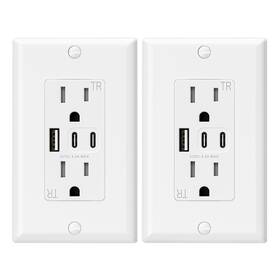68eb4fdb07abaeb03169ab7e Elegrp Usb Outlets 15 Amp Wall Outlet With 3 Ports Dual C