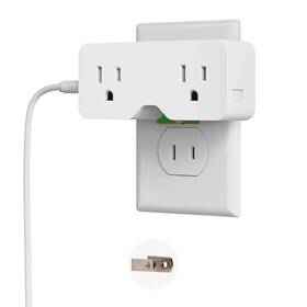 Elegrp 957064538090 Wall Outlet Extender Multi Plug Splitter 2 To 3 Prong Grounded Etl Certified Elegrp 957064538090 Wall Outlet Extender Multi Plug Splitter 2 To 3 Prong Grounded Etl Certified