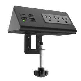 Sh001-01pro Emerising Nightstand Edge Mount Power Strip With Usb-c Ports Tabletop Surge Protector D