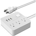 Enpsspw Power Strip Surge Protector With Smart Charge Usb Ports