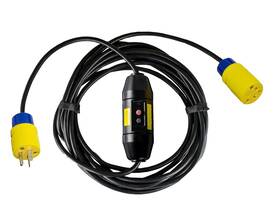 G104-25 Ericson Manufacturing Gfci Portable 20a Manual 25ft Commercial Grade Inline Pri 5-20p And Sec 5-20c