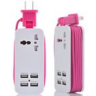 Etp05pink Etpocket Usb Power Strip Portable Travel Charger Outlets 706954166716