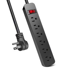 Kf-usg-6 Extrastar 6 Ft Extension Cord Outlets Power Strip 15a Build-in Circuit Breaker 1875