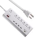 F2 Leshp Power Strip 7-outlet 601285086804