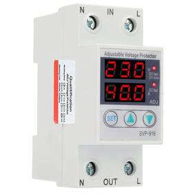 Fafeicy 216763486513 Intelligent Single Phase Adjustable Over-voltage Under-voltage Current Protec