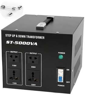 5000w Fahkns 840366402304 Voltage Converter Transformer Step Up/down Power Ac 110v/220v