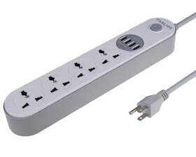 Fanlide 785382493618 Universal Power Strip With Usb Ports 4 Outlets Smart 5v 3.4a 17w 6.5ft