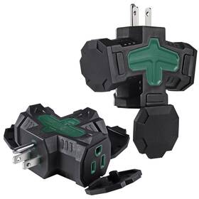 Fiiman 797999589738 3 Outlet Indoor Outdoor Wall Adapter Etl Listed 3-prong Grounded Spli