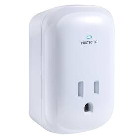 Fiiman 798623990142 Single Surge Protector Plug Etl Listed Grounded Outlet Wall Tap Adapter With