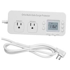 Fjkj Inc. 445005850886 Refrigerator Surge Protector Ortis Double Outlet Rv Appliance White