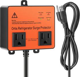 Fjkj Inc. 445025016026 Refrigerator Surge Protector Double Outlet Voltage For Home Appliances