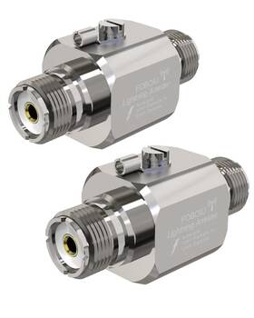 Q-tzblq-2p Foboiu Coaxial Lightning Arrester 2 Pack Suppressor Connectors Coax Cable Surge Prot