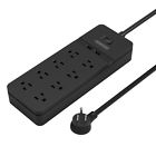 Fpc-us Ntonpower Surge Protector With Usb Ports Right Angle Flat Plug