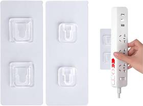 Fun Lavie 313018619684 Self Adhesive Power Strip Holder 4 Pcs Surge Protector For Home Kitchen