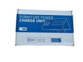 X003tm614t Furniture Power Charge Unit Edge Mount Strip 3 Outlets Usb A/c Black