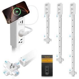 Gawear 743352928706 Electrical Outlet Extender Features 2 Usb-a 1 Usb-c And Ac Outl