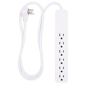 840j Ge 030878372107 6-outlet Surge Protector 4ft. White 37210