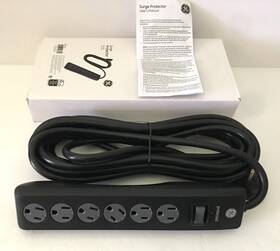 Ge 030878507691 General Electric Extension Cord Surge Protector 20 Ft Extra Long 6 Protected