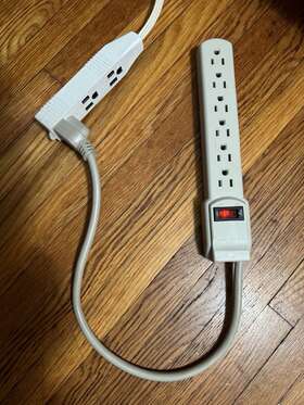 Ge 313023231277 Home Electrical 6-outlet Power Strip 2 Pack Ft Extension Cord Heavy Duty