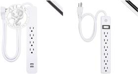 Ge 313054828811 Home Electrical 6-outlet Surge Protector 10 Ft Extension Cord Power Stri