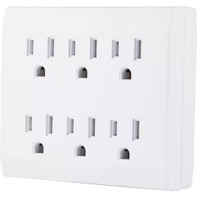 Ge 313102955919 6-outlet Surge Protector Tap With Tamper Resistant White