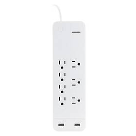 36362 Ge Ultrapro 7-outlet Surge Protector 2 Usb Ports 15 Ft Extension Cord 1080