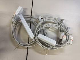 38433-4 Ge Pro Extension Cord 3-outlets With Surge Protection White/gray Lot Of 3