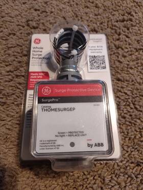 Ge 783164649482 Thomesurgep 36 Ka Type 1 Spd Whole House Surge Protector