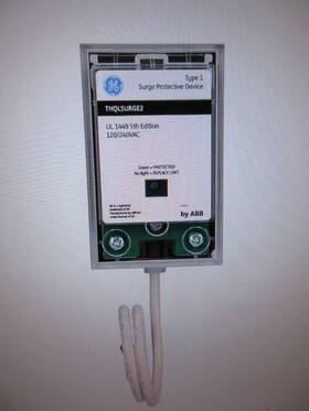 Thqlsurge2 Ge Whole Home 240-volt 25 Ka Panel Mount Surge Protection Device