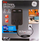 Ge37680 Ge Usb Charging Extension Cord Sur Protection Outlet 030878376808