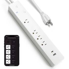 Geeni 194383066026 Multi Outlet Plug In Smart 4 Wall Plus 2 Usb Ports Surge Protec