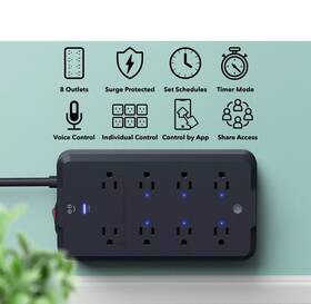 Gn-sw008-199 Geeni Surge Ultra Smart Protector - 8 Outlets With Voice Control