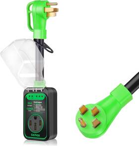 Gemek 734327965956 Rv Surge Protector 50 Amp Waterproof 12000 Joules Upgraded Power