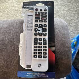 80984 General Electric New Ge Universal Remote Control 4 Device Backlit Rechargeable Artic White