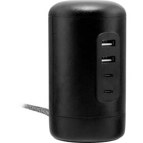 90172662 General Electric Ge 2 Usb-a Usb-c Outlet Desktop Charging Station 5ft Cord
