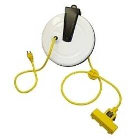 General Manufacturing 053539151552 Commercial Power Supply Reel Triple Outlet 30ft 16/3 Sjt