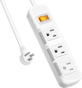 Gerass 744759688125 Power Strip Surge Protector Flat Plug 3 Foot Extension Cord Prong Outlets Gerass 744759688125 Power Strip Surge Protector Flat Plug 3 Foot Extension Cord Prong Outlets