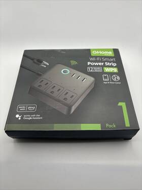 Tt-wp9-smart Ghome Power Strip Plug Works With Alexa And Google Home - Black A018