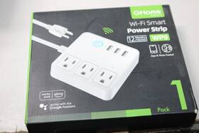 Wp9-1-ph Ghome Smart Power Strip Plug White 3 Usb Charging Port For Alexa Google Home