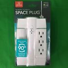 Globe Electric 6 Outlet 2 Usb Surge Protected Wall Space Plug 842235779135