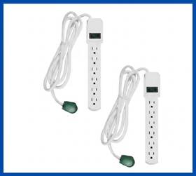 G-16106ms-2 Gogreen Power 445003117110 6 Ft. 14/3 Outlet Indoor Surge Protector White