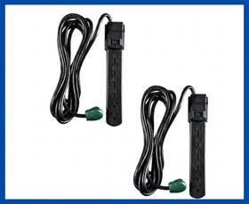 G-16106msbk-2 Gogreen Power 445028586533 6 Ft. 14/3 Outlet Indoor Surge Protector Black